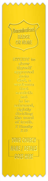 Ribbons Standard Size Study To Show Thyself Approved Unto God 2 
