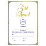 Gold Award A4