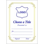 Certificate A5 - Border F (Design 1)
