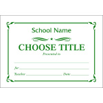 Certificate A7 - (Design S)