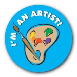 I'm an Artist - 35mm Sticker