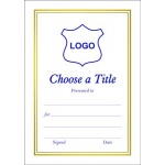 Certificate A6 - Border I (Design 1)