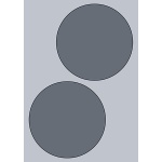 Circle Label - 140mm (2/Sheet)