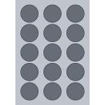 Circle Label - 50mm (15/Sheet)