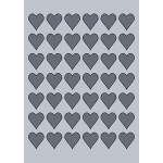 Heart Label - 28x30mm (42/Sheet)