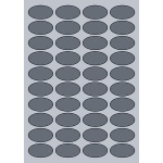 Oval Label - 45x25mm (40/Sheet)