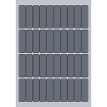 Rectangle Label - 18x63mm (40/Sheet)