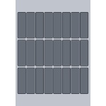 Rectangle Label - 23x73mm (24/Sheet)