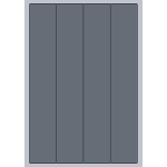 Rectangle Label - 48x284mm (4/Sheet)