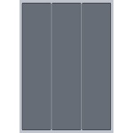 Rectangle Label - 64x284mm (3/Sheet)