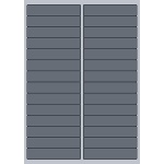 Rectangle Label - 97x20mm (28/Sheet)