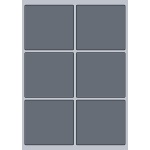 Rectangle Label - 97x89mm (6/Sheet)