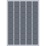 Square Label - 33x33mm (40/Sheet)