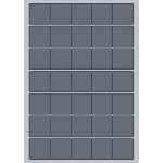 Square Label - 38x38mm (35/Sheet)