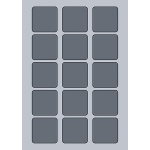 Square Label - 50x50mm (15/Sheet)