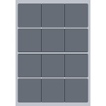 Square Label - 65x65mm (12/Sheet)