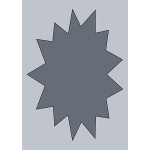 Starburst Label - 190x260mm (1/Sheet)