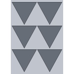 Triangle Label - 90x99mm (6/Sheet)