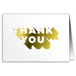 Thank You Card - Metallic
