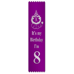 It's my birthday I'm 8