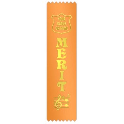 Merit Award with music notes