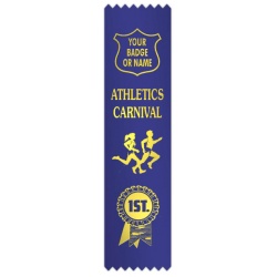 Athletics carnival with figures & rosette