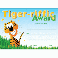Tiger-riffic Award - Generic A6