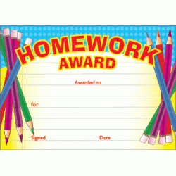 Homework  Award - Generic A6
