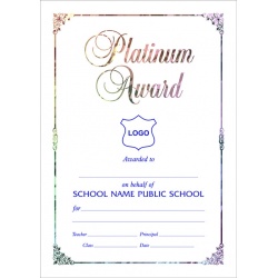 A4 Platinum Award
