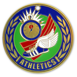 Athletics Coloured Medal