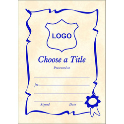 Certificate A7 - (Design 1)