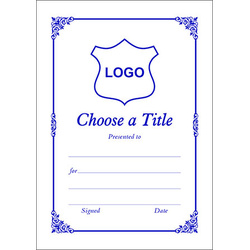 Certificate A7 - (Design 1)