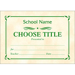 Certificate A7 - (Design S)