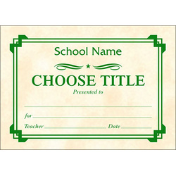 Certificate A7 - (Design S)