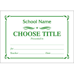 Certificate A7 - (Design S)