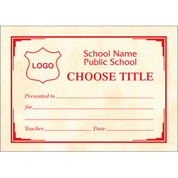 Certificate A7 - (Design S)
