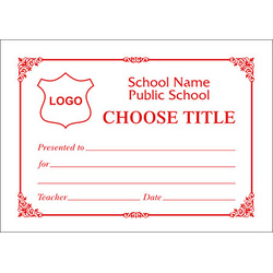 Certificate A7 - (Design S)
