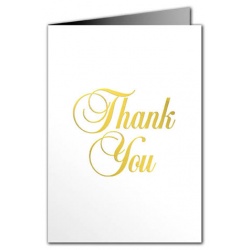 Thank You Card - Metallic