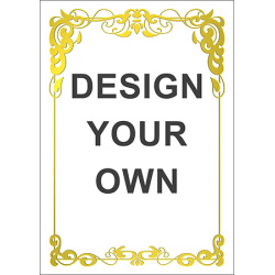 Certificate A6 - Border J (own design)