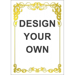 Certificate A5 - Border J (Design 1)