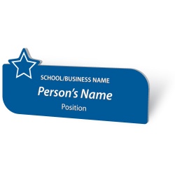 Engraved Name Badge - with Star