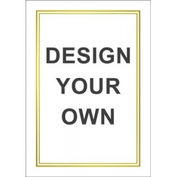 Certificate A6 - Border I (own design)