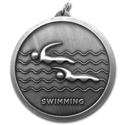 Swimming 60mm Medal