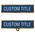 Personalised Title Badge - Gold Frame
