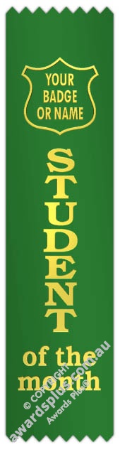 Student Highlight Ribbon Ribbons :: Standard Size :: Student of the Month