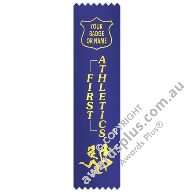 Ribbons :: Standard Size :: Athletics Place with Runners